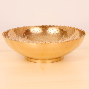 Vintage Solid Brass <b>Bowl</b> Antique Style Decorative <b>Metal</b> <b>Bowl</b> for Home Decor Tabletop Display and Serving Kitchen Home Decor - Product Image 3