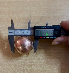 Sphère en cuivre de collection, boule en cuivre artisanale, sphère en cuivre de luxe - Product Image 1