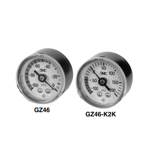 Variante de service d'exécution manuelle de manomètre de vide de GZ46-K1K-01-C pneumatique SMC - Product Image 3