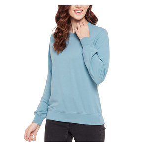 2026 New Custom O-Neck <b>Sweatshirt</b> <b>Women</b> Clothing <b>Long</b> Sleeve Cotton Fleece <b>Sweatshirt</b> <b>For</b> <b>Women</b> In Solid Colors - Product Image 1