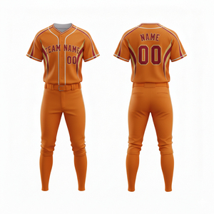 Wholesale High Quality Printed Sublimated 100% Polyester Quick Dry Breathable Plus Size Unisex <b>Baseball</b> Jersey Pant Uniform - Product Image 5