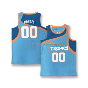 Wholesale Custom Printed Polyester/Cotton Mesh Men's Basketball Jerseys Athletic Sports Shirts Quick Dry Performance Team - Product Image 2