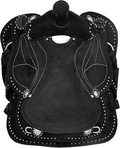 Almohadilla de cuero Baretek para silla de montar inglesa, para equitación sin arreos y senderismo ecuestre - Product Image 5
