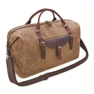Nouveau sac de voyage décontracté en cuir véritable sur mesure, prix de gros, léger, qualité supérieure, polyester, 100% cuir véritable - Product Image 5