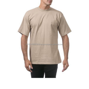 Nouveauté T-shirt pour homme en tissu éponge 100% coton respirant extensible grande taille - Product Image 6