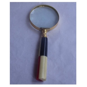 Hot Selling Magnifying Glass Bone Curve Handle Design <b>Magnifier</b> Ideal for Reading Inspecting Jewelry Stamps or Decoration - Product Image 2
