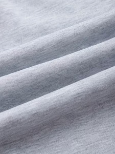 Pantalon de jogging unisexe gris clair en coton, couleur unie, taille à cordon, coupe ample, longueur intégrale, avec poches latérales, pour le printemps - Product Image 5