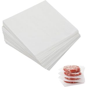 Set 300 Small 4x4 Inch Parchment Paper <b>Squares</b> Nonstick Precut Baking Parchment Separators for Hamburger Baking Pastry <b>Tools</b> - Product Image 1