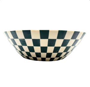 Wholesale Price Modern Bowl Salad Serving <b>Green</b> and White Pattern Enamel Large Fruits Storage Bowl for Kitchen Home Hotel Use - Product Image 5