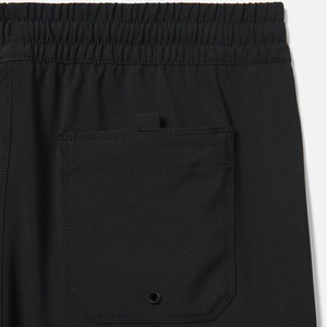 Shorts de Playa para Hombre, Color Gris Claro, de Secado Rápido, con Cordón en la Cintura y Bolsillos, Traje de Baño Tejido de Color Sólido, Corte Medio - Product Image 6