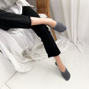 Chaussettes invisibles pour femmes, tendance, brillantes, en coton peigné doux - Product Image 3