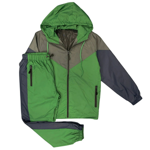 Custom Logo Printed 2-Piece Windbreaker High Quality Casual Hoodie Trouser Plus Size Gym Sportswear Winter Windbreaker <b>Tracksuit</b> - Product Image 1