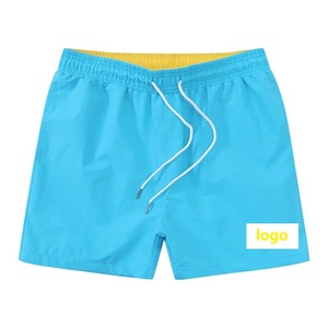 Pantalones Cortos Deportivos Casuales para Hombre, Blancos, de Secado Rápido, con Cordón Ajustable, Color Sólido, Logotipo Frontal, Cintura Media, Tejido de Poliéster - Product Image 6