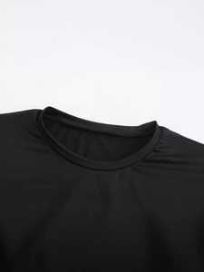 Chemise décontractée pour femme en coton 100% tricoté, manches courtes, respirante, séchage rapide, écologique, 280g, vente directe d'usine, personnalisable - Product Image 3