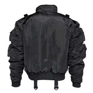 เสื้อแจ็คเก็ตเทคแวร์ผู้ชายแบบสั่งทำพิเศษ หลายกระเป๋า ฟังก์ชั่นหลากหลาย สไตล์สตรีทแวร์ เออร์เบิน บอมเบอร์แจ็คเก็ต ยูทิลิตี้ วินด์เบรกเกอร์ คาร์โก้ เสื้อคลุมกันลม - Product Image 5