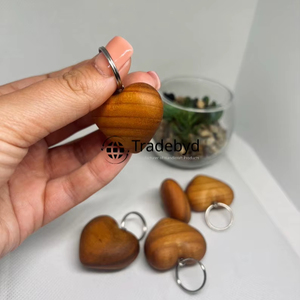 Tradebyd Natural Wooden Keychains Stylish Durable <b>Key</b> Ring for Everyday Use and Gifting - Product Image 2
