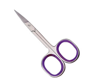 Wholesale Customizable Nail Scissors Ceramic for <b>Makeup</b> Manicure Stainless Steel Curved Blades Sharp Tip Cuticle Application - Product Image 5