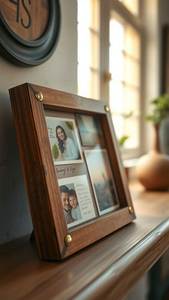 Custom Transparent Epoxy Resin Wooden <b>Picture</b> <b>Frame</b> Solid Walnut <b>Wood</b> Photo <b>Frame</b> Luxury Home Decor Accessories - Product Image 6