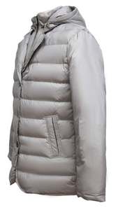 Veste d'hiver pour homme, chaude, avec logo personnalisé, design tendance, veste matelassée en coton personnalisée, veste d'hiver élégante pour homme avec capuche - Product Image 4