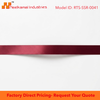 Ruban satin uni 12 mm 100 % polyester bordeaux, résistant au rétrécissement, vente directe usine, 10 rouleaux x 8 mètres, pour cadeaux, boulangerie