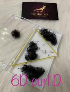 6D 0.07 Curl Reliable Supplier Premium <b>Premade</b> <b>Fan</b> Eyelash Extensions 3D-8D Handmade Black Matte Synthetic Hair Custom Logo - Product Image 6