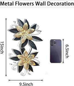 Fabricante confiable, diseñador de decoración de pared de hierro para el hogar de lujo, sala de estar, dormitorio, elegante decoración de arte en metal. - Product Image 6