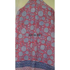 Pareo/Sarong de playa para mujer 100% algodón con estampado a mano, cómodo pareo/sarong para chicas con pañuelo ligero para cubrirse. - Product Image 5