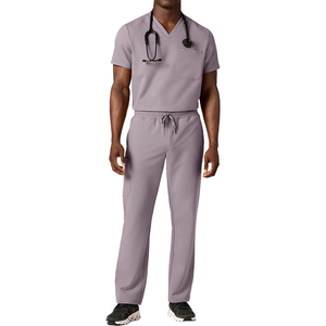 Custom You Own Design Unisex Medical <b>Scrubs</b> <b>Set</b> Stretch Slim Fit Jogger <b>Scrub</b> Hospital Uniform Medical Nursing <b>Sets</b> - Product Image 2