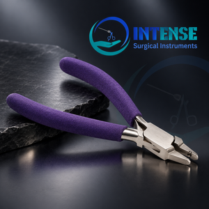 Alicates Profesionales para Hacer Joyas, Herramienta de Acero Inoxidable para Dar Forma a Alambres con Mango Ergonómico Morado - Product Image 2