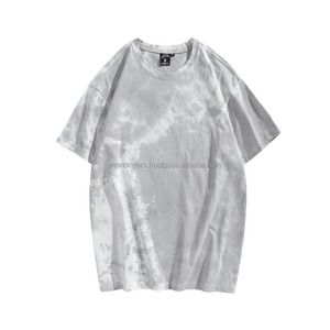 เสื้อยืดคอกลมผ้าฝ้ายทรงโอเวอร์ไซส์แบบยูนิเซ็กซ์ กางเกงขาสั้น น้ำหนักมาก แห้งเร็ว ดีไซน์ขาดๆ แบบสปอร์ต สไตล์ไฮสตรีท 180 กรัม - Product Image 4