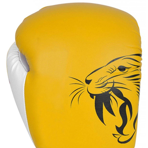 Gants de boxe professionnels personnalisables, en cuir véritable, fabriqués au Pakistan, prix bas, gants de boxe personnalisés. - Product Image 4