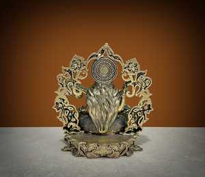 Handmade Brass Saraswati <b>Statue</b> Wax Casting Hindu Goddess Saraswati Idol for Home Temple Office Decor - Product Image 2