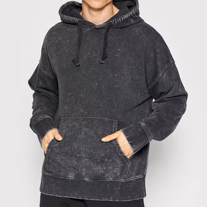 Sudadera con Capucha de Manga Larga, Estilo Lavado Ácido, Corte Regular, Personalizada, Ropa Urbana de Invierno, Ecológica - Product Image 2