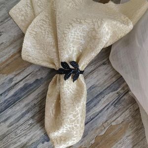 Modern Hollow Brass Napkin Ring <b>5</b> Cm Width Gold Finish Table Decoration - Product Image 3