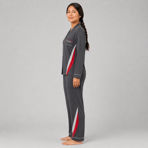 Ensemble de pyjama pour femmes écologique, impression personnalisée, coton respirant, léger, confortable, ensemble de vêtements de nuit pour femmes, fournisseur en gros - Product Image 2