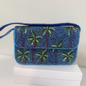 Pochette de soirée élégante pour femme, de haute qualité, ornée de perles, broderie faite main, style amour, décorative de Noël, miroir, pour fête - Product Image 3