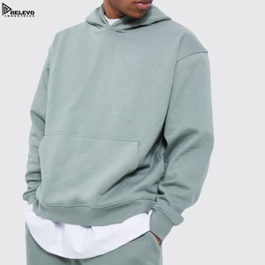 Conjuntos Deportivos Casuales de Invierno de Pakistán, Ligeros, 100% Algodón, Sudadera Holgada con Capucha y Pantalones Deportivos - Product Image 3