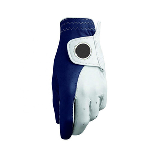 Gants de golf en cuir Cabretta personnalisés avec logo, fermeture auto-agrippante, antidérapants, doux, respirants, prix de gros pour hommes - Product Image 5