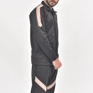 Conjuntos Deportivos Personalizados de Alta Calidad para Hombre, Ropa Deportiva Ajustada, Chaqueta de Manga Larga de Poliéster para Correr y Gimnasio, Pantalones Deportivos Lisos - Product Image 3