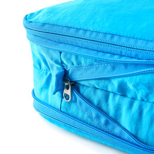 Sac de rangement pour vêtements portable, pliable, grande capacité, simple et confortable, avec fermeture éclair en nylon et fonction de protection résistante à l'eau - Product Image 3