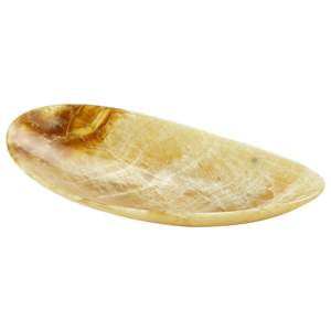 Cuenco Ovalado de Mármol Onyx Honey, Resistente al Fuego, Moderno, para Cocina, Comedor, Sala de Estar, Revestimiento de Paredes - Product Image 1