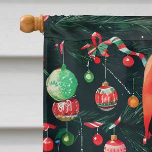 ธงบ้านคริสมาสต์หลากสีขนาดใหญ่สำหรับตกแต่งลานแบนเนอร์งานศิลปะสำหรับแขวนผนังระเบียงพร้อมเสาแขน - Product Image 3