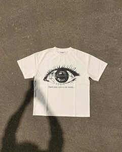 T-shirt surdimensionné d'été vintage pour hommes T-shirt boxy de longueur régulière avec sérigraphie vente en gros - Product Image 1