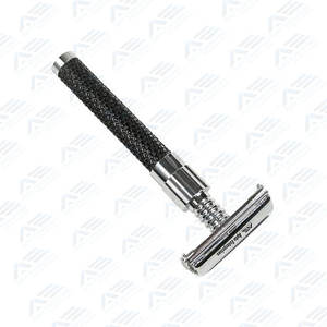 Lames de sécurité en acier inoxydable, lame remplaçable, rasoir manuel de sécurité réutilisable, rasoir professionnel pour barbier, manche en bois - Product Image 6