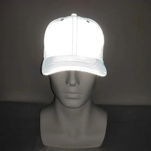 Chapeaux blancs, casquettes de baseball réfléchissantes style hip-hop, chapeaux de protection solaire pour hommes et femmes, adaptés à toutes les saisons - Product Image 1