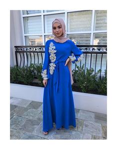 Abaya Embroidered Muslim Long Dress <b>Women</b> Pearls Kaftan Abayas <b>Robe</b> Femme Dubai Hijab Islamic Clothing Abaya 2023 - Product Image 2