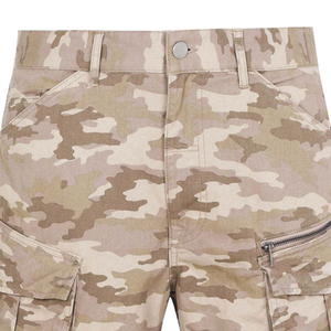 2026 Wholesale Fashion Men's Solid Cargo Shorts Casual Plus Size Pockets <b>Canvas</b> Breathable Summer Streetwear - Product Image 5