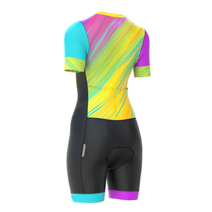 Combinaison de cyclisme unisexe respirante et réversible pour triathlon, personnalisable OEM, en polyester 100% avec impression numérique, prix de gros - Product Image 2