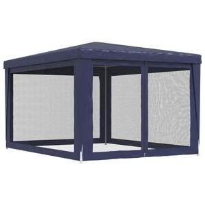 Blue 9.8'x13.1' HDPE <b>Wedding</b> & <b>Party</b> <b>Tent</b> with 4 Mesh Sidewalls - Product Image 5