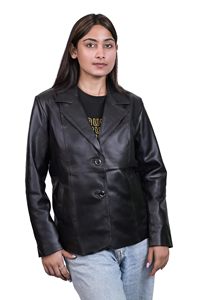 Chaqueta de Cuero para Mujer, Otoño 2025, Chaqueta de Cuero para Damas, Chaqueta de Motociclista, Cuero Genuino - Product Image 2